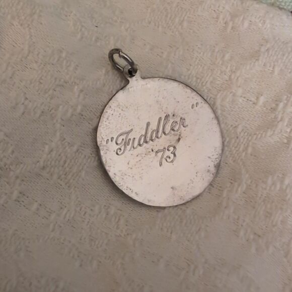 Vintage 70s Comedy Tragedy Drama sterling silver‎ pendant/charm lot - Picture 9 of 15